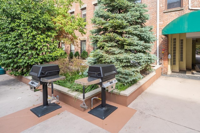 view of patio / terrace featuring area for grilling