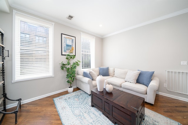 78 Madison St Unit 2, Hoboken, NJ 07030 - living room with wood finished floors and ornamental molding