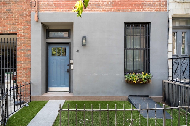 78 Madison St Unit 2, Hoboken, NJ 07030 - property entrance with brick siding
