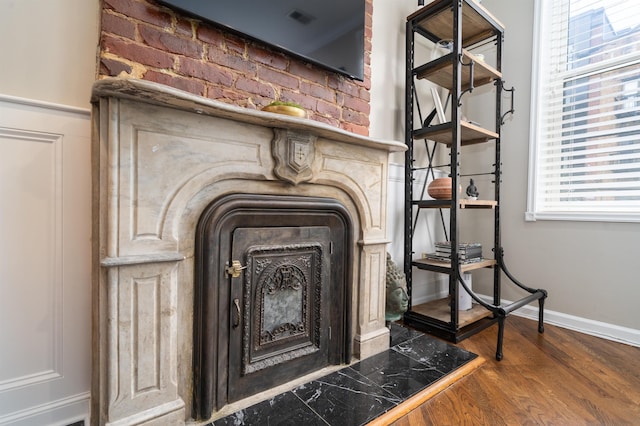 78 Madison St Unit 2, Hoboken, NJ 07030 - detailed view of baseboards and wood finished floors