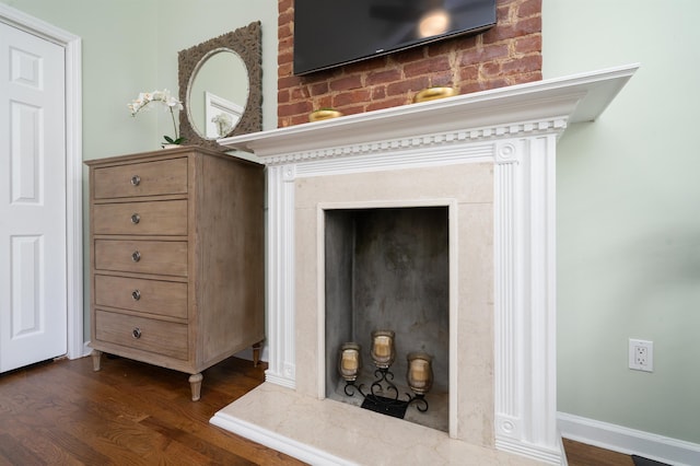 78 Madison St Unit 2, Hoboken, NJ 07030 - detailed view of wood finished floors and baseboards
