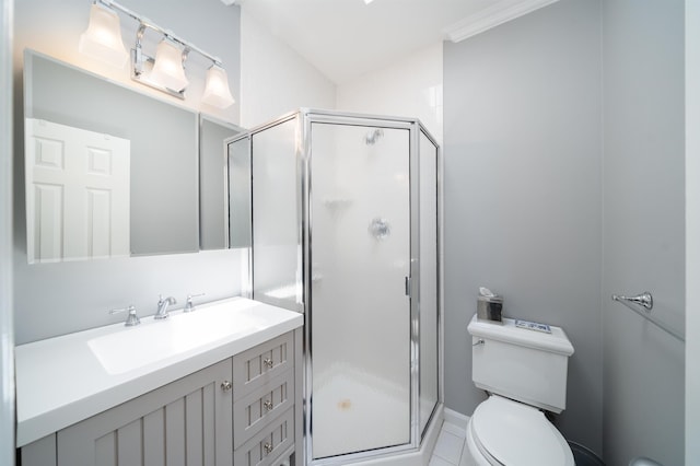 78 Madison St Unit 2, Hoboken, NJ 07030 - full bath featuring vanity, a shower stall, and tile patterned flooring