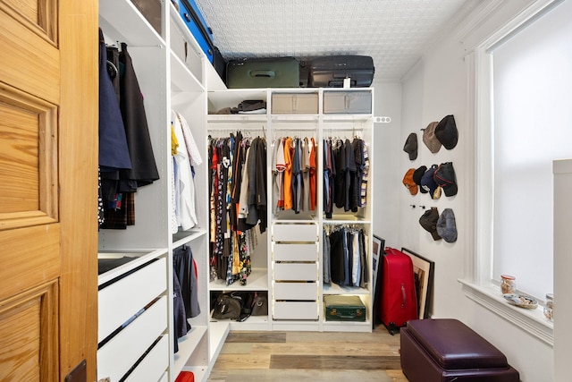 138 Kensington Ave Unit 3, Jersey City, NJ 07304 - walk in closet featuring light wood-type flooring