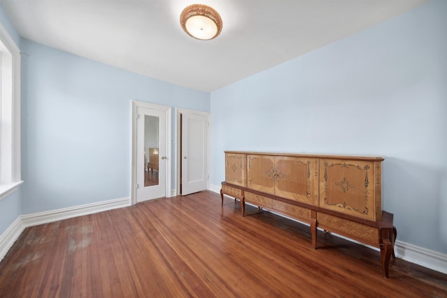 interior space with wood-type flooring