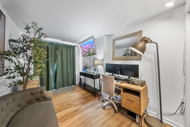 607 1st St Unit 1, Hoboken, NJ 07030 - office area featuring wood finished floors