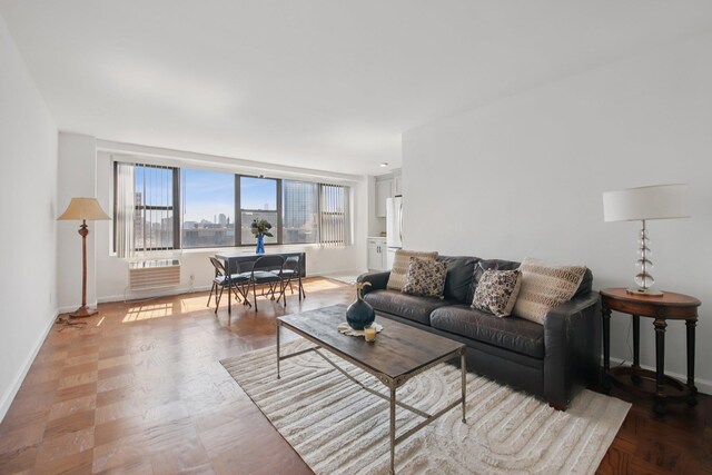 10 Huron Ave Unit 11D, Jersey City, NJ 07306 - living area featuring baseboards