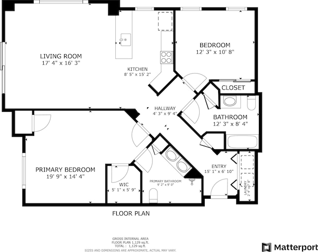443 2nd St Unit 412, Jersey City, NJ 07302 - view of floor plan / room layout