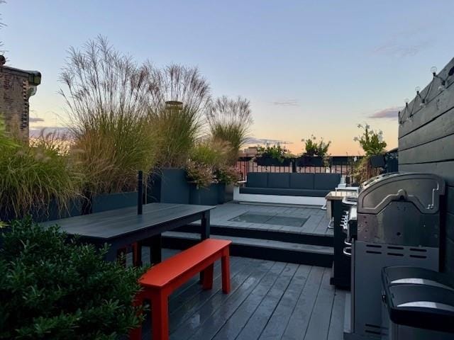 view of wooden terrace