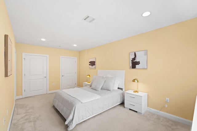 769 Montgomery St Unit 211, Jersey City, NJ 07306 - bedroom featuring light carpet and recessed lighting
