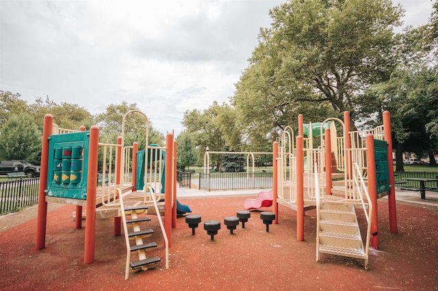 community playground featuring fence