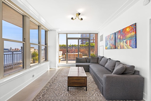 1125 Maxwell Ln Unit 654, Hoboken, NJ 07030 - living area with baseboards