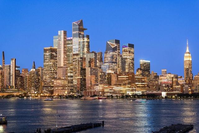 1125 Maxwell Ln Unit 654, Hoboken, NJ 07030 - view of city featuring a nearby body of water and a view of city lights