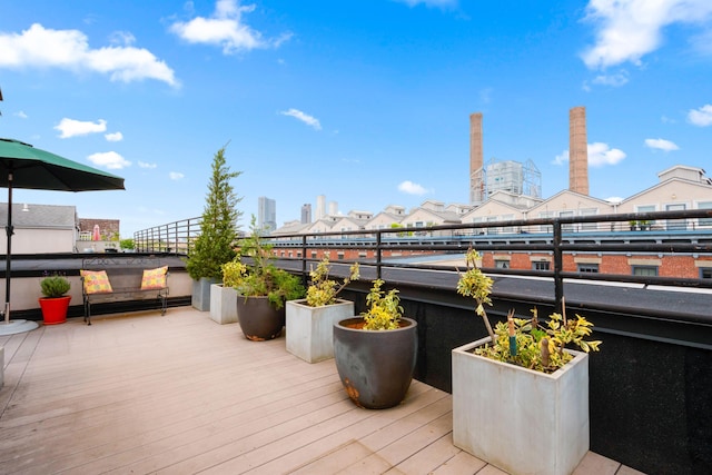 187 Wayne St Unit C405, Jersey City, NJ 07302 - view of wooden deck