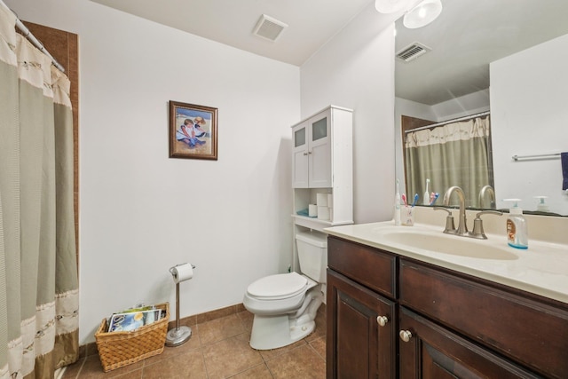265 Custer Ave Unit 103, Jersey City, NJ 07305 - full bathroom featuring vanity, tile patterned floors, and a shower with shower curtain