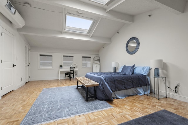 300 Communipaw Ave Unit 219, Jersey City, NJ 07304 - bedroom with a skylight and baseboards