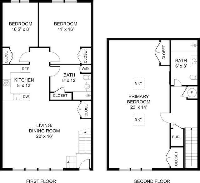 300 Communipaw Ave Unit 219, Jersey City, NJ 07304 - view of room layout