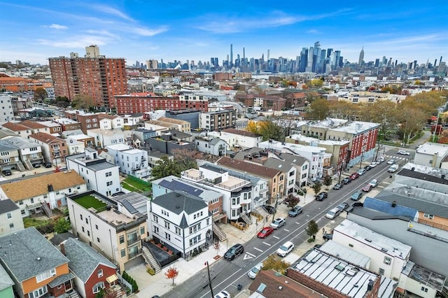 42 Grace St Unit 2A, Jersey City, NJ 07307 - drone / aerial view of city skyline