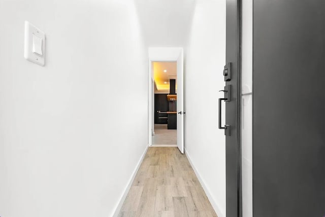 618 17th St, Union City, NJ 07087 - hallway featuring light wood-type flooring and baseboards