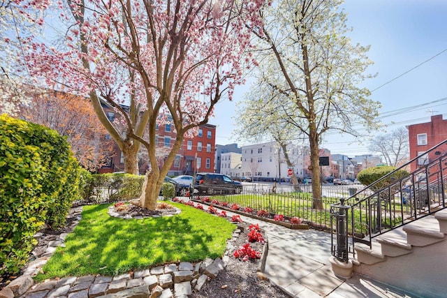 294 4th St, Jersey City, NJ 07302 - view of community with fence and a lawn
