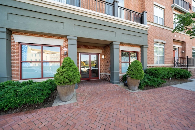 443 2nd St Unit 0212, Jersey City, NJ 07302 - property entrance with brick siding and french doors