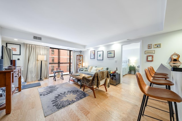 700 1st St Unit 11M, Hoboken, NJ 07030 - living area featuring light wood-style flooring