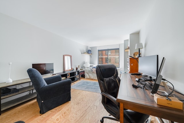 700 1st St Unit 11M, Hoboken, NJ 07030 - office area with light wood-type flooring