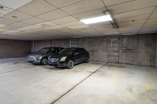6715 Polk St Unit 12, Guttenberg, NJ 07093 - parking garage with concrete block wall