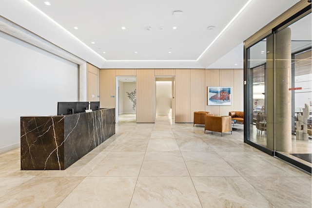 view of reception area