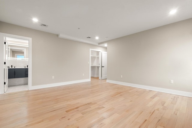 211 Summit Ave Unit 2, Jersey City, NJ 07304 - spare room with light wood finished floors and recessed lighting