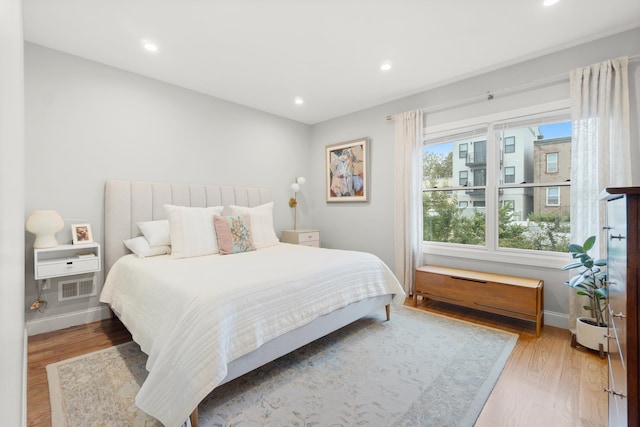 1163 Summit Ave Unit 1, Jersey City, NJ 07307 - bedroom featuring light wood-style flooring and recessed lighting