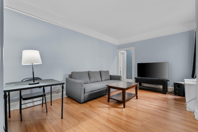 122 W 39th St Unit A4, Bayonne, NJ 07302 - living room featuring light wood-type flooring