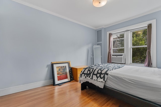 122 W 39th St Unit A4, Bayonne, NJ 07302 - bedroom with ornamental molding and light wood-style floors