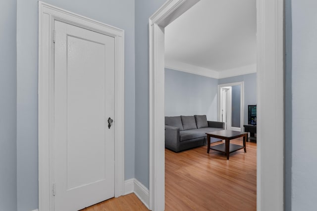 122 W 39th St Unit A4, Bayonne, NJ 07302 - foyer featuring light wood-style floors and baseboards