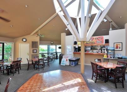 602 Sanderling Ct Unit 602, Secaucus, NJ 07094 - dining area featuring high vaulted ceiling, carpet flooring, and ceiling fan
