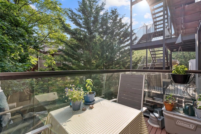 227 Montgomery St Unit 2, Jersey City, NJ 07302 - deck featuring stairs
