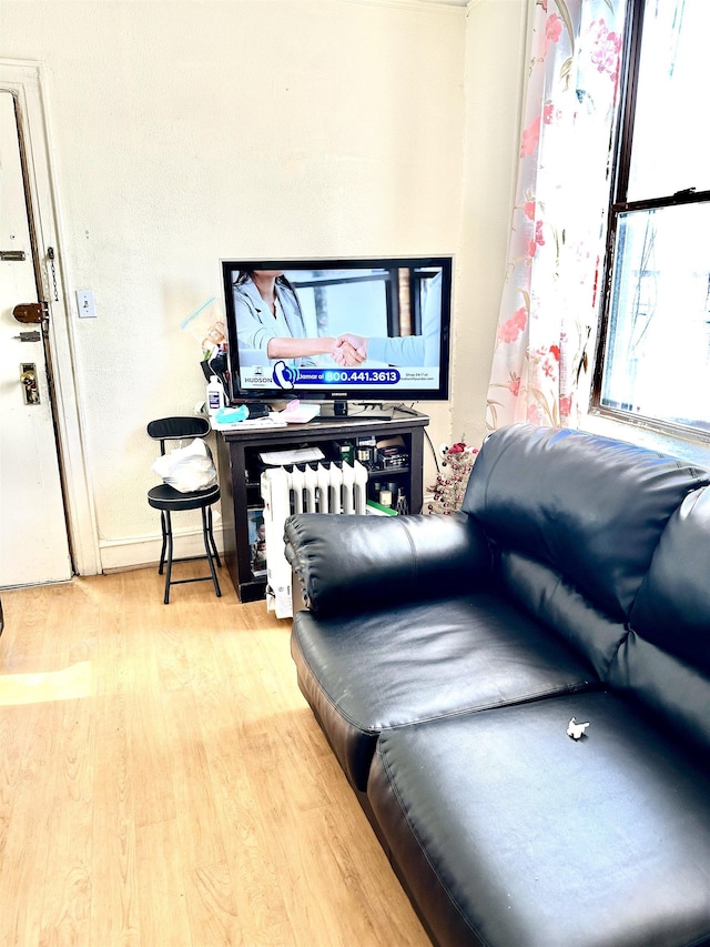 500 New York Ave, Jersey City, NJ 07087 - living area with wood finished floors and baseboards