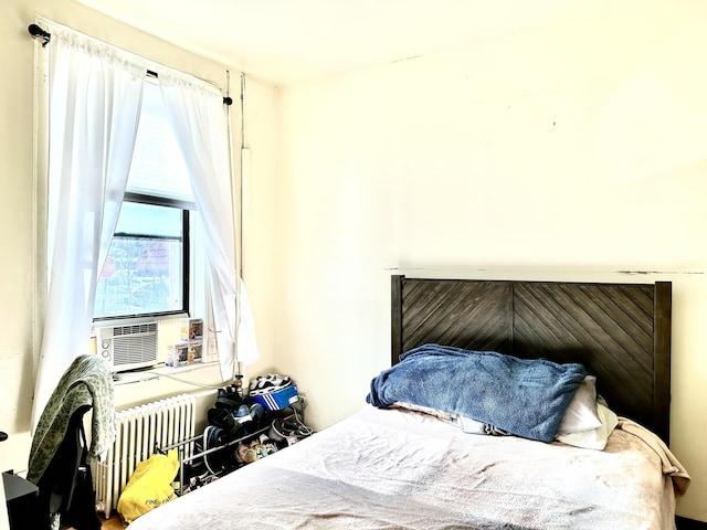 500 New York Ave, Jersey City, NJ 07087 - bedroom featuring radiator heating unit and cooling unit
