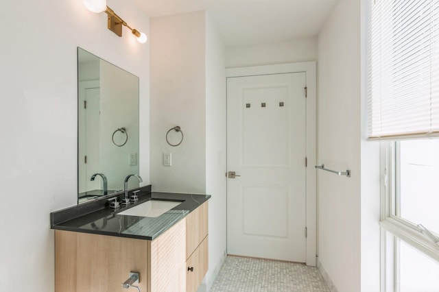 348 Baldwin Ave Unit 209, Jersey City, NJ 07306 - bathroom featuring vanity and tile patterned flooring