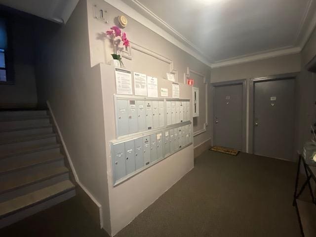 680 Kennedy Blvd Unit 406, Bayonne, NJ 07002 - view of property's community with mail area and crown molding