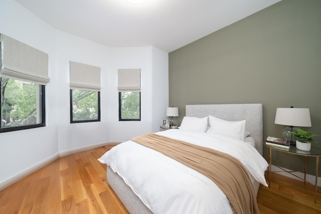 72 Lincoln St Unit 2, Jersey City, NJ 07307 - bedroom with multiple windows, wood finished floors, and baseboards