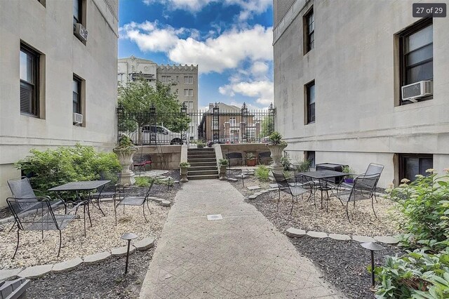 2600 Kennedy Blvd Unit 7A, Jersey City, NJ 07306 - view of property's community with stairs and a patio area