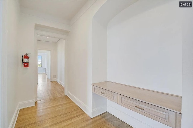 2600 Kennedy Blvd Unit 7A, Jersey City, NJ 07306 - mudroom with light wood-style flooring and baseboards