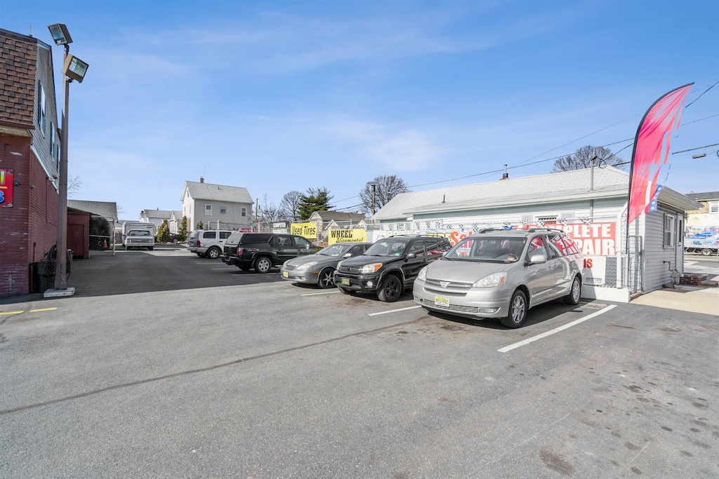 view of parking / parking lot