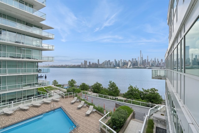 800 Ave At Port Imperial Unit 517, Weehawken, NJ 07086 - water view with city skyline