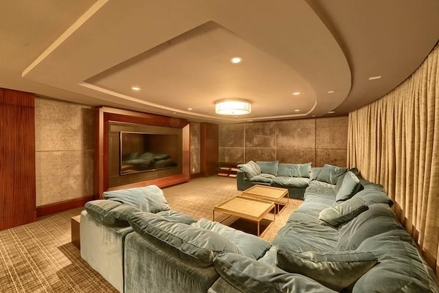 800 Ave At Port Imperial Unit 517, Weehawken, NJ 07086 - carpeted cinema featuring recessed lighting