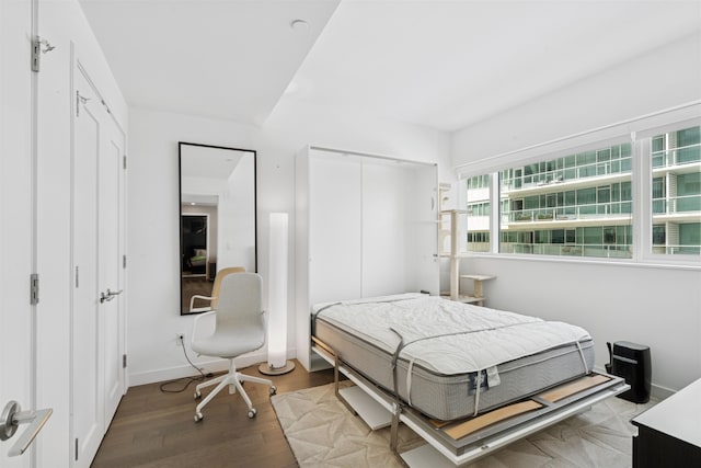 800 Ave At Port Imperial Unit 517, Weehawken, NJ 07086 - bedroom with wood finished floors and a closet