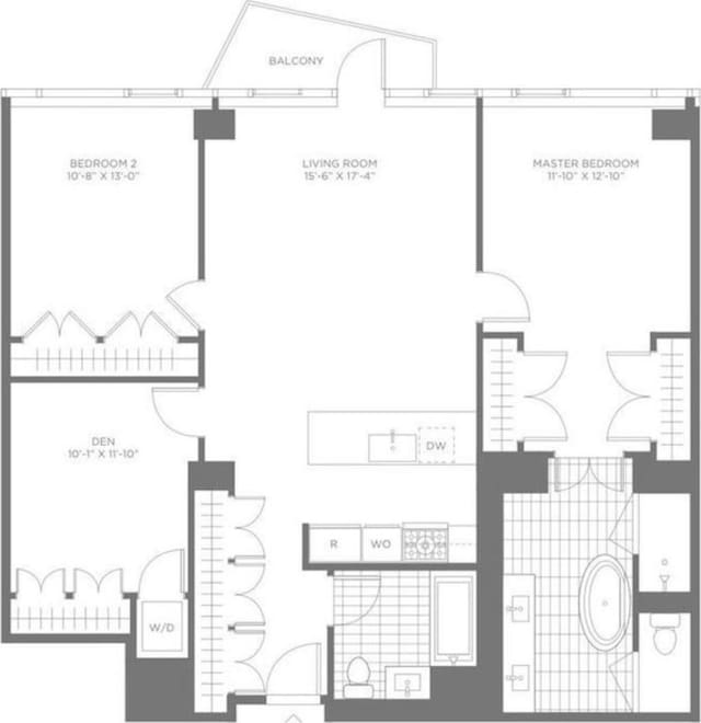 800 Ave At Port Imperial Unit 517, Weehawken, NJ 07086 - floor plan / room layout
