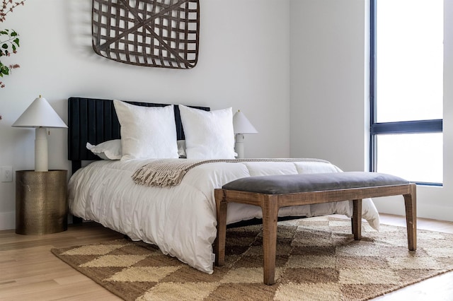 bedroom featuring hardwood / wood-style flooring