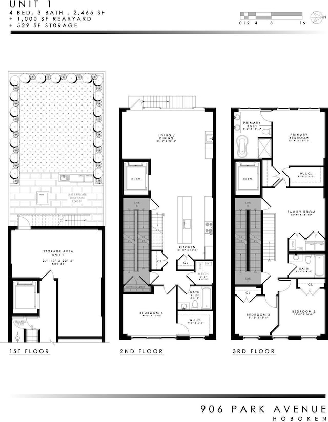 906 Park Ave Unit 1, Hoboken, NJ 07030 - floor plan / room layout