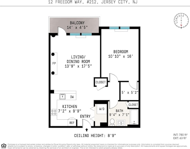 15 Freedom Way Unit 212, Jersey City, NJ 07305 - view of property floor plan